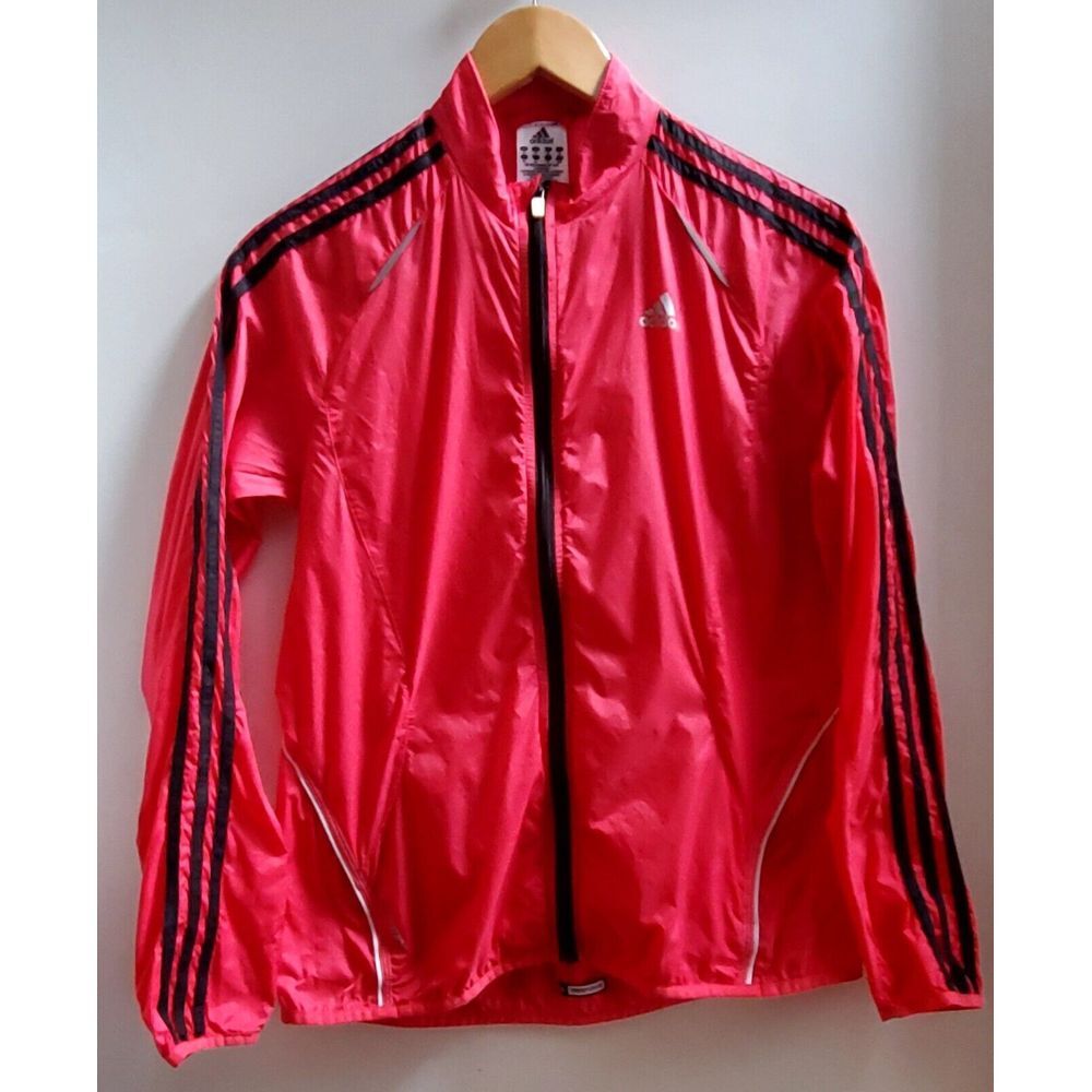 Adidas Jacket Response Formotion Running Light Coat Coral/Black/Reflct Zip WOM M
